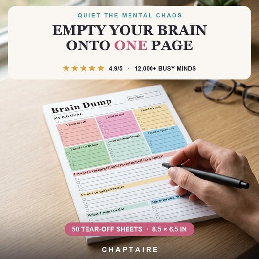 Brain Dump Planner Notepad